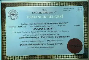 Certificate of Expertise